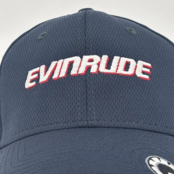 Evinrude E-Tec BRP Baseball Hat Cap Red White Blue Adjustable NWT USA Flag Brim - Picture 4 of 10